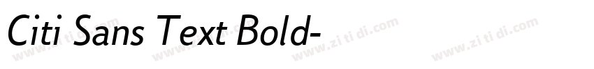 Citi Sans Text Bold字体转换 Citi Sans Text Bold字体转换